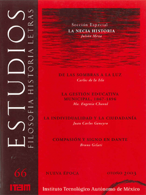 Revista Estudios No. 66 Otoño 2003