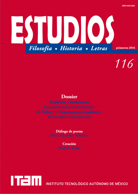 Revista ESTUDIOS 116, Primavera 2016